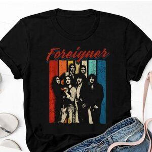Foreigner Vintage 90s Band T Shirt Tour Graphic Fan Gift Retro Music Album Tee